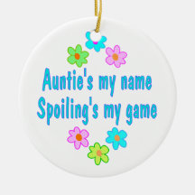 Auntie Spoils Christmas Ornament