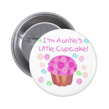 Auntie's Cupcake Pinback Buttons