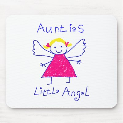Auntie's Little Angel Mouse Pad by ChocolateJava