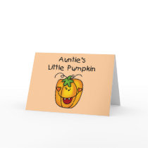 Auntie's Little Pumpkin Tshirts and Gifts Cards