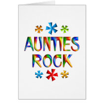 AUNTIES ROCK GREETING CARD