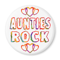 Aunties Rock Magnet