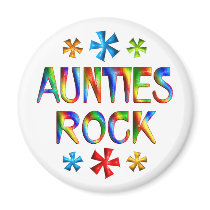 AUNTIES ROCK REFRIGERATOR MAGNET