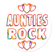 Aunties Rock Stickers