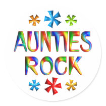 AUNTIES ROCK STICKER