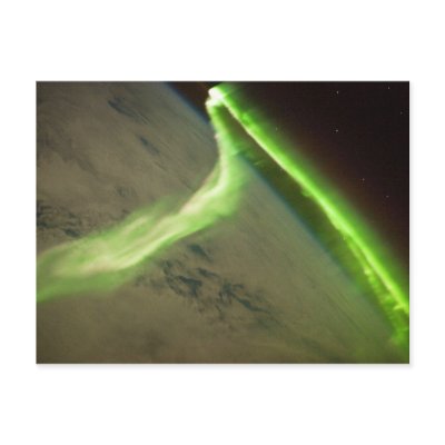 Aurora Australis from International Space Station by astronomical