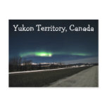 Aurora Borealis Night; Yukon Territory, Canada Postcard