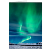 Aurora Borealis over Mosfellsheiði Greeting Card