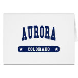 Aurora Colorado College Style t shirts Cards