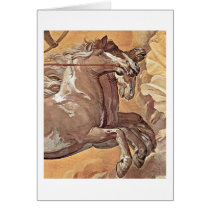 Aurora Following The Apollo Detail By Guido Reni Greeting Card