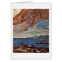 Aurora Following The Apollo Detail By Guido Reni Greeting Card