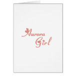Aurora Girl tee shirts Cards
