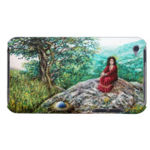 AURORA / MAGIC TREE, green, blue, iPod Touch Cover