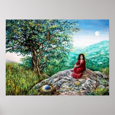 AURORA / MAGIC TREE, green, blue, by AiLartworks