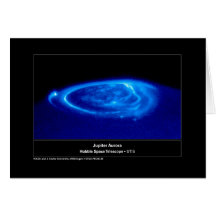 Aurora on Jupiter Hubble Telescope Cards