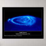 Aurora on Jupiter Hubble Telescope