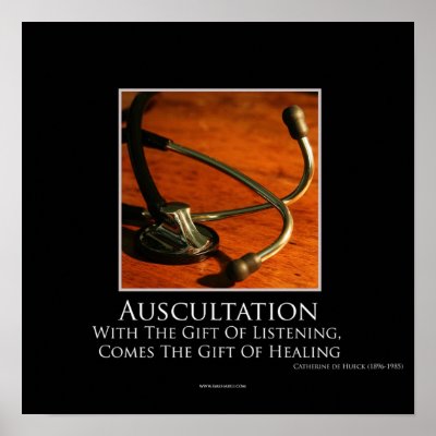Auscultation Motivational Poster by RevMedic