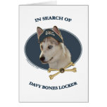 Ausky Dog Davy Bones Card