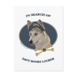 Ausky Dog Davy Bones Post Card