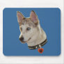 Ausky Dog Pawprint Heart Mouse Pads
