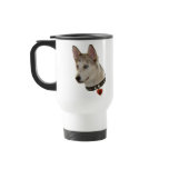 Ausky Dog Pawprint Heart Mugs