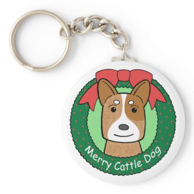 Ausralian Cattle Dog Key Chain by dogcartoons