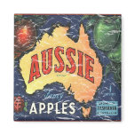 Aussie Apples- distressed Magnet