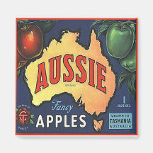 Aussie Apples Fridge Magnet