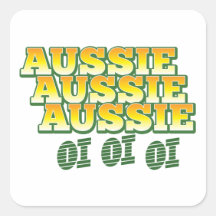 Aussie Aussie Aussie oi oi oi Square Sticker