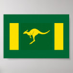 Aussie Colours Kangaroo Poster