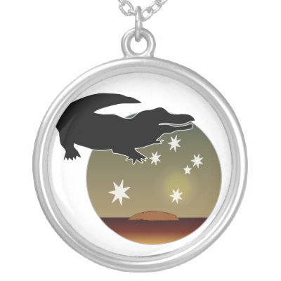 Aussie Croc Icon Necklace by Kym_Moss