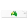 Aussie Flag Map Bumper Sticker