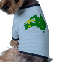Aussie Flag Map Dog Tee