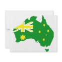 Aussie Flag Map invitations