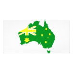 Aussie Flag Map Photo Cards