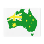 Aussie Flag Map Postcards