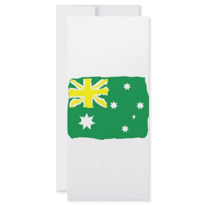 Aussie Flag Personalized Rack Card by McBain