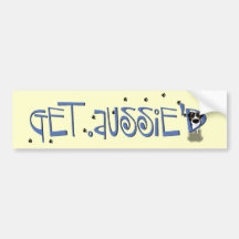 Aussie - Get Aussie'D Bumper Stickers