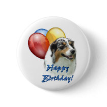 Aussie Happy Birthday Balloons Pins
