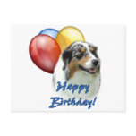 Aussie Happy Birthday Balloons Postcard