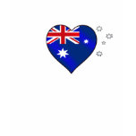 Aussie heart Australian love flagof Australia t-shirts