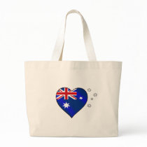 Aussie heart of Australia Aussie Oi Love Canvas Bags
