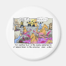 Aussie Kangaroo Wineries Funny Gifts & Tees Fridge Magnet