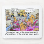 Aussie Kangaroo Wineries Funny Gifts & Tees mousepads