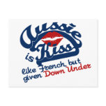 Aussie Kiss postcard