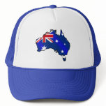 Aussie Map flag of Australia Cap Hat