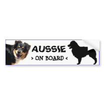 Aussie On Board Sticker Bumper Sticker