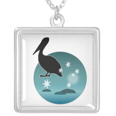 Aussie Pelican Icon Necklace by Kym_Moss