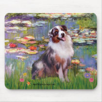Aussie Shep 1 - Lilies #2 Mouse Pads