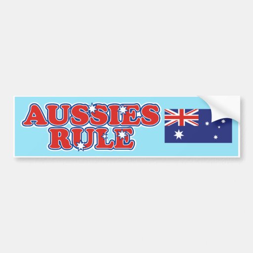 Aussies Rule Bumper Sticker